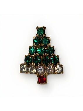 Vintage Christmas Tree Pin